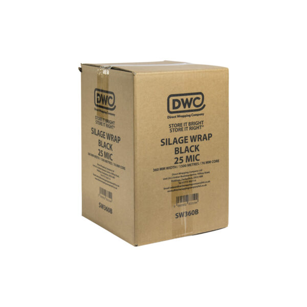 BLACK SILAGE WRAP 360MM WIDE - Image 2