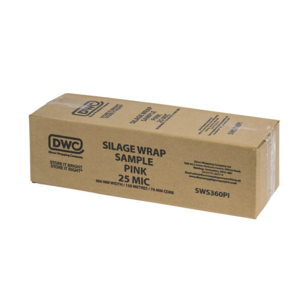SAMPLE PINK SILAGE WRAP 360MM WIDE - Image 2