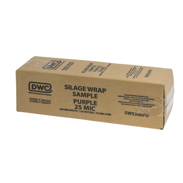 SAMPLE PURPLE SILAGE WRAP 360MM WIDE - Image 2