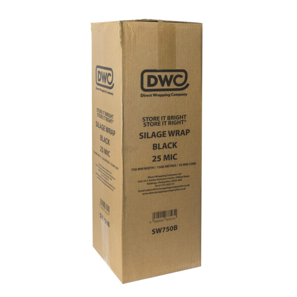 BLACK SILAGE WRAP 750MM WIDE - Image 2